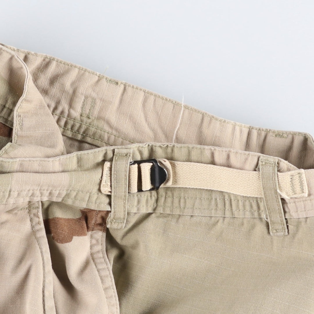 1990'S US Military Issue Camouflage Pattern 3C Desert Camo Ripstop Military Cargo Pants Combat Pants Made in USA MEDIUM-SHORT unclear Beige type Vintage Second Hand