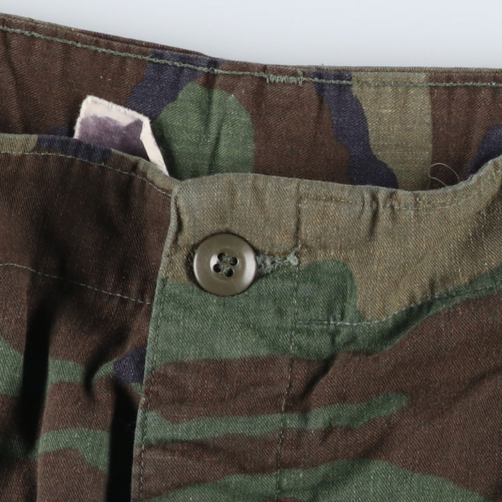 Genuine US military surplus camouflage pattern woodland camo military cargo pants combat pants MEDIUM-REGULAR Men's W34 equivalent Nylon Khaki type Vintage Second Hand
