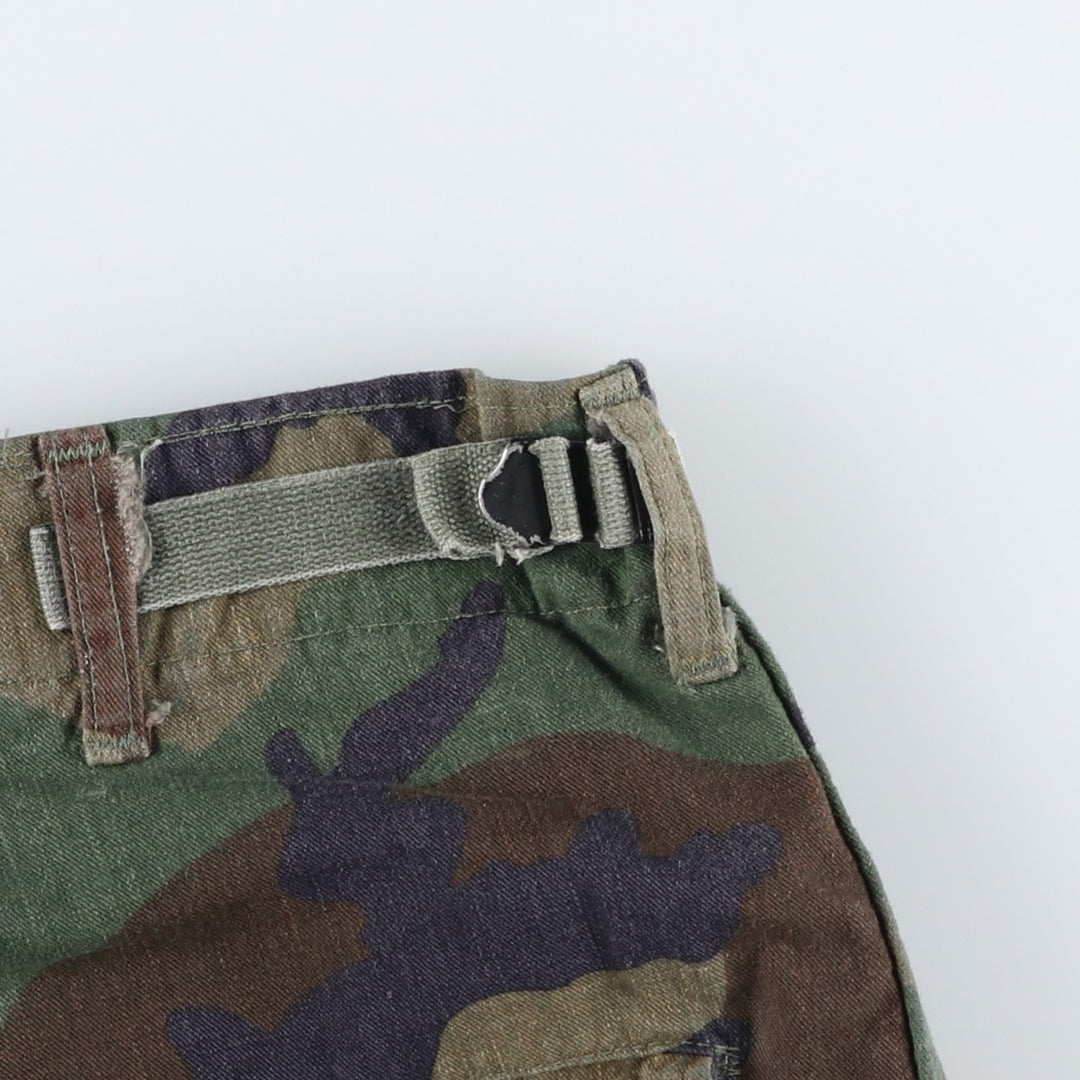 Genuine US military surplus camouflage pattern woodland camo military cargo pants combat pants MEDIUM-REGULAR Men's W34 equivalent Nylon Khaki type Vintage Second Hand