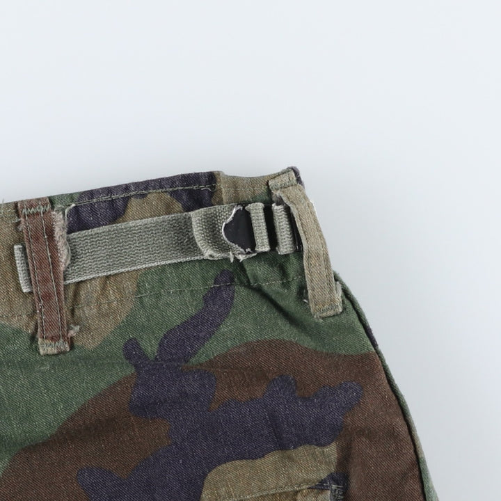 Genuine US military surplus camouflage pattern woodland camo military cargo pants combat pants MEDIUM-REGULAR Men's W34 equivalent Nylon Khaki type Vintage Second Hand