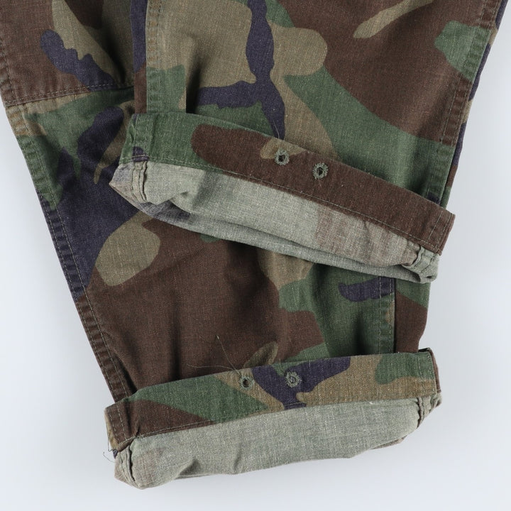 Genuine US military surplus camouflage pattern woodland camo military cargo pants combat pants MEDIUM-REGULAR Men's W34 equivalent Nylon Khaki type Vintage Second Hand