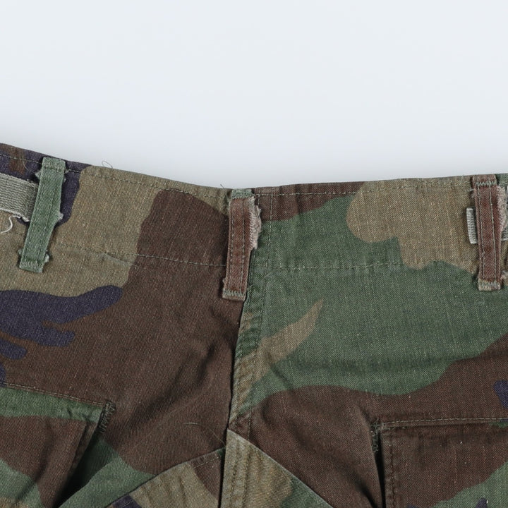 Genuine US military surplus camouflage pattern woodland camo military cargo pants combat pants MEDIUM-REGULAR Men's W34 equivalent Nylon Khaki type Vintage Second Hand