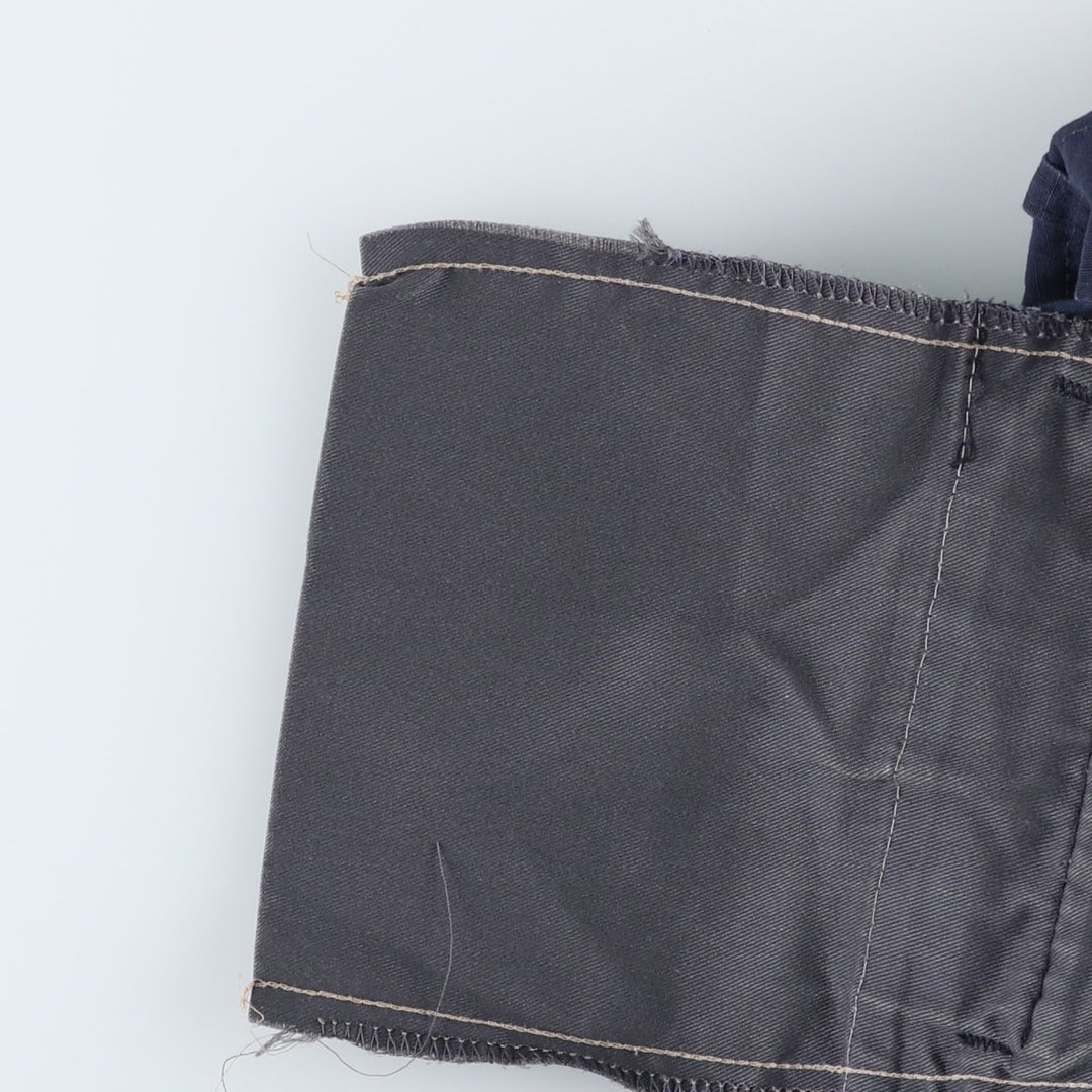 Civilian-made ripstop military cargo pants/combat pants, made in the USA, medium-x-long, men's size W34 equivalent. polyester navy blue type Vintage Second Hand