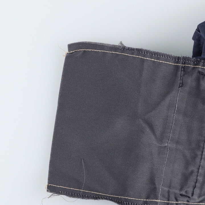 Civilian-made ripstop military cargo pants/combat pants, made in the USA, medium-x-long, men's size W34 equivalent. polyester navy blue type Vintage Second Hand