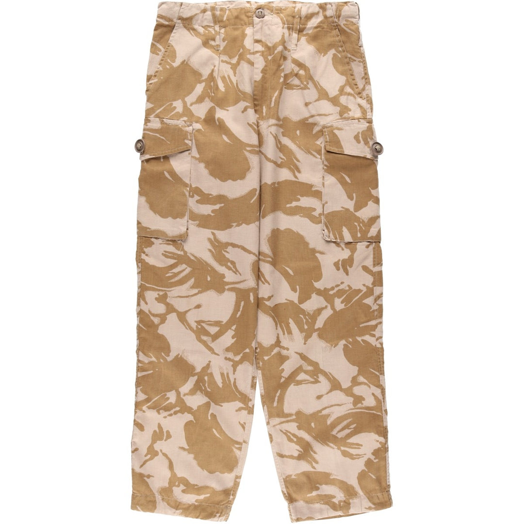 British Army Camouflage Pattern Desert DPM Camo Military Combat Pants Size 80 unclear Beige type Vintage Second Hand