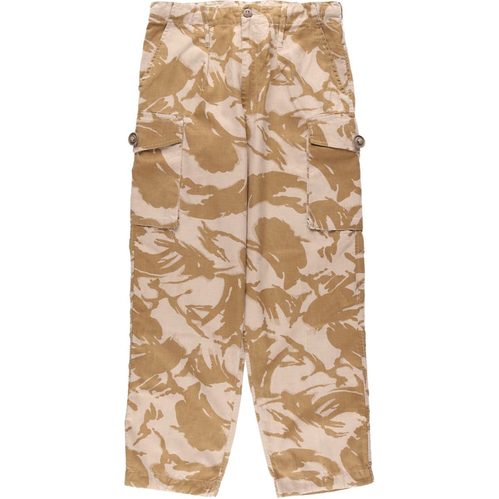 British Army Camouflage Pattern Desert DPM Camo Military Combat Pants Size 80 unclear Beige type Vintage Second Hand