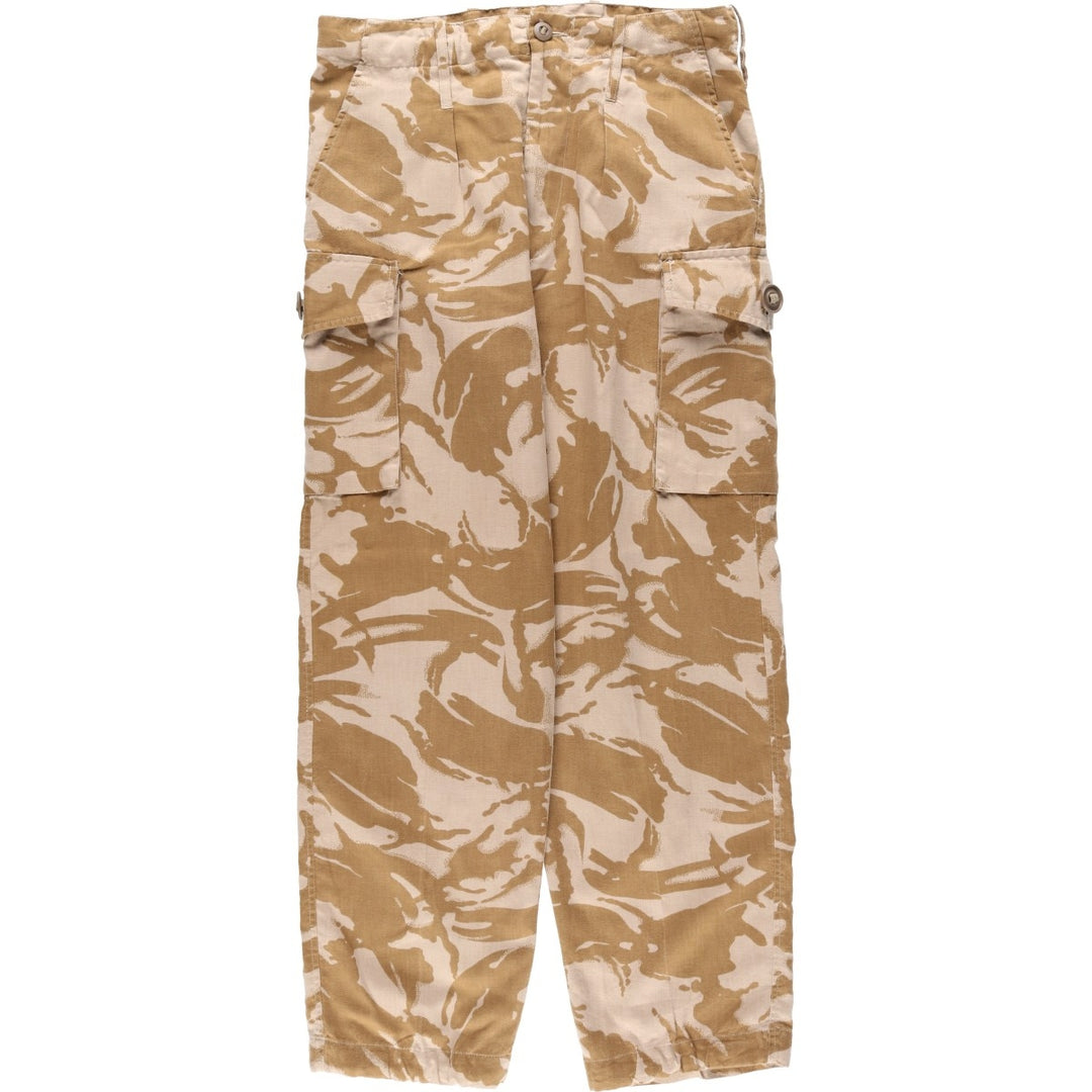 British Army Camouflage Pattern Desert DPM Camo Military Combat Pants Size 80 unclear Beige type Vintage Second Hand
