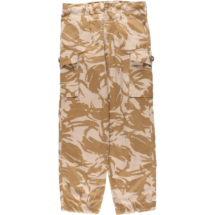 British Army Camouflage Pattern Desert DPM Camo Military Combat Pants Size 80 unclear Beige type Vintage Second Hand