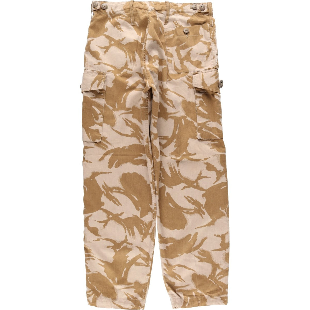 British Army Camouflage Pattern Desert DPM Camo Military Combat Pants Size 80 unclear Beige type Vintage Second Hand