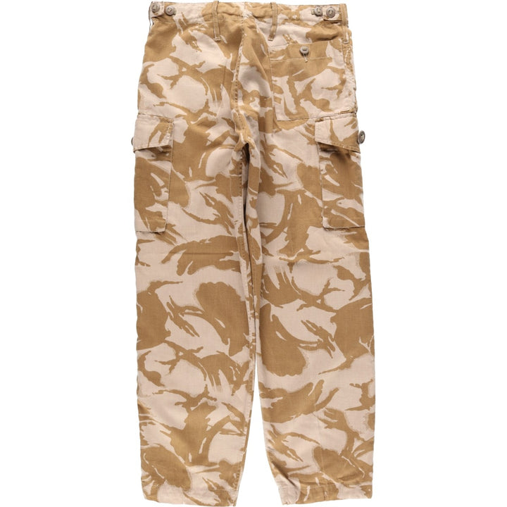 British Army Camouflage Pattern Desert DPM Camo Military Combat Pants Size 80 unclear Beige type Vintage Second Hand