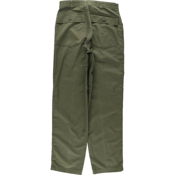 Authentic US military surplus Baker pants, men's size W32 (approx.), vintage. cotton Khaki type Vintage Second Hand