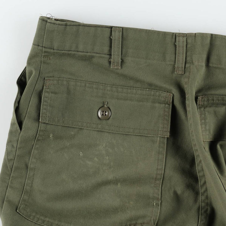 Authentic US military surplus Baker pants, men's size W32 (approx.), vintage. cotton Khaki type Vintage Second Hand