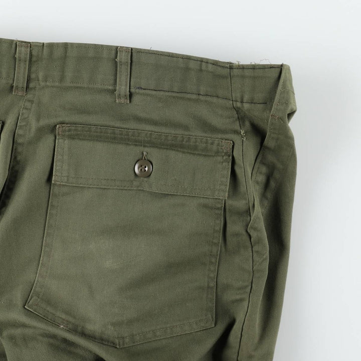 Authentic US military surplus Baker pants, men's size W32 (approx.), vintage. cotton Khaki type Vintage Second Hand
