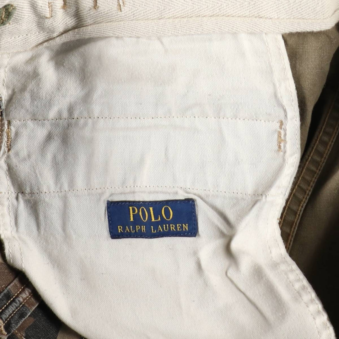 Ralph Lauren POLO RALPH LAUREN Camouflage Pattern Woodland Camo Military Cargo Pants Men's W36 (approx.) cotton Khaki type Vintage Second Hand