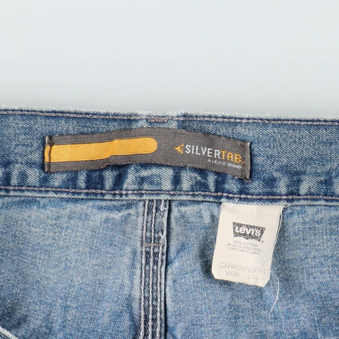 2000'S Levi's SILVER TAB CARPENTER FIT Tapered Denim Pants, Men's W37 (approx.) cotton blue type Vintage Second Hand