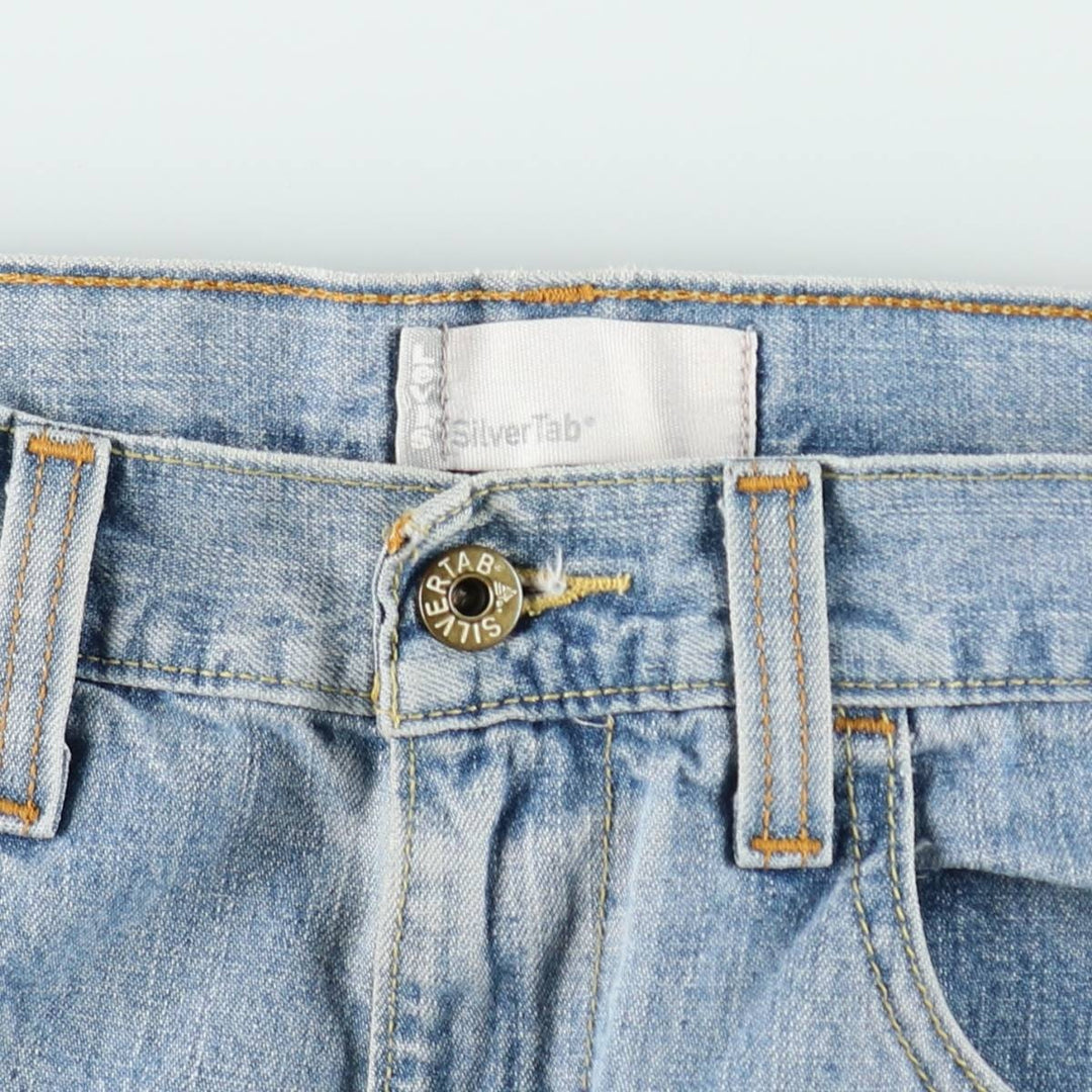 2000'S Levi's SILVER TAB TRUE BOOT Flare Cut Denim Pants, Men's W34 (approx.) cotton blue type Vintage Second Hand