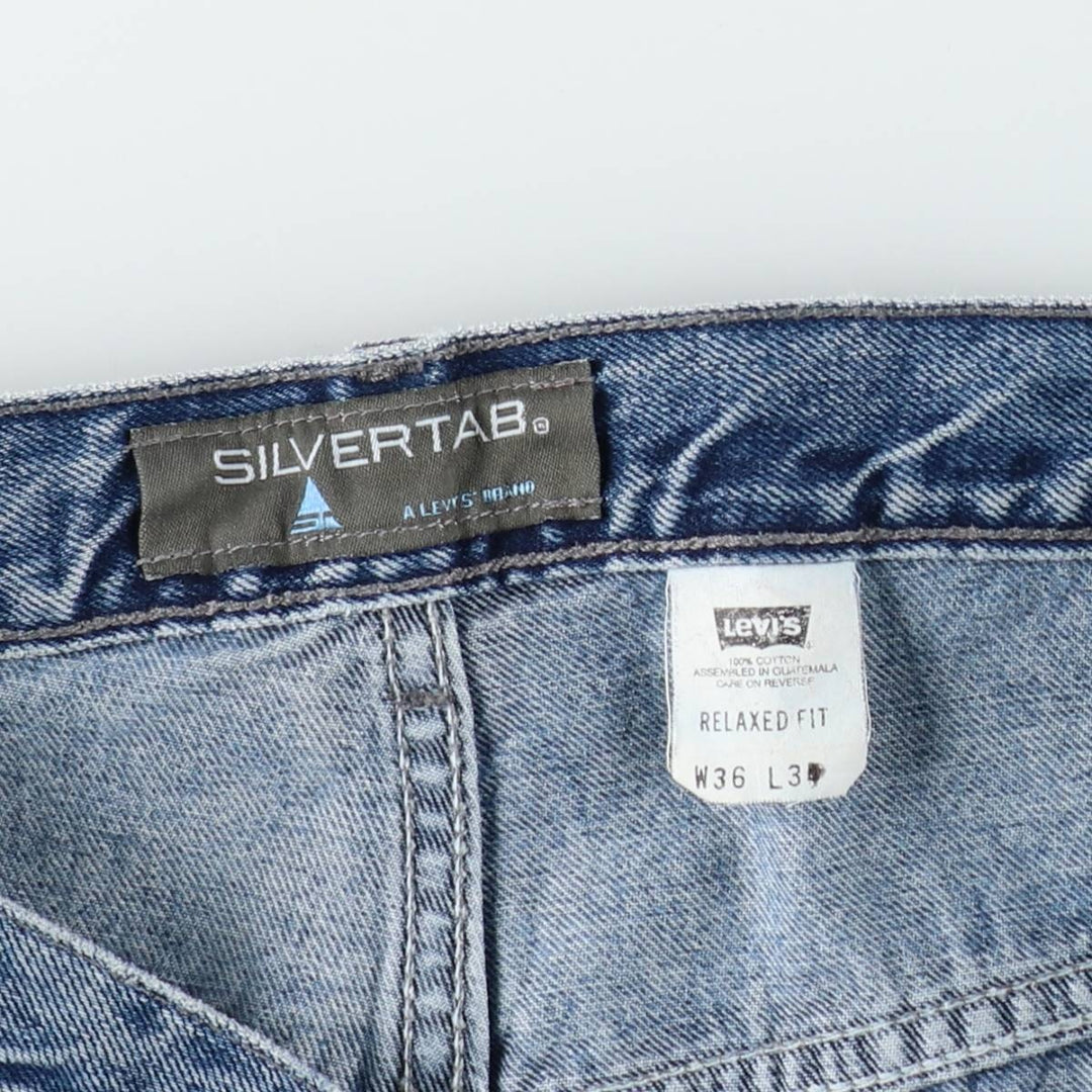 2000'S Levi's SILVER TAB Relaxed Fit Straight Denim Pants, Men's W37 (approx.) cotton blue type Vintage Second Hand