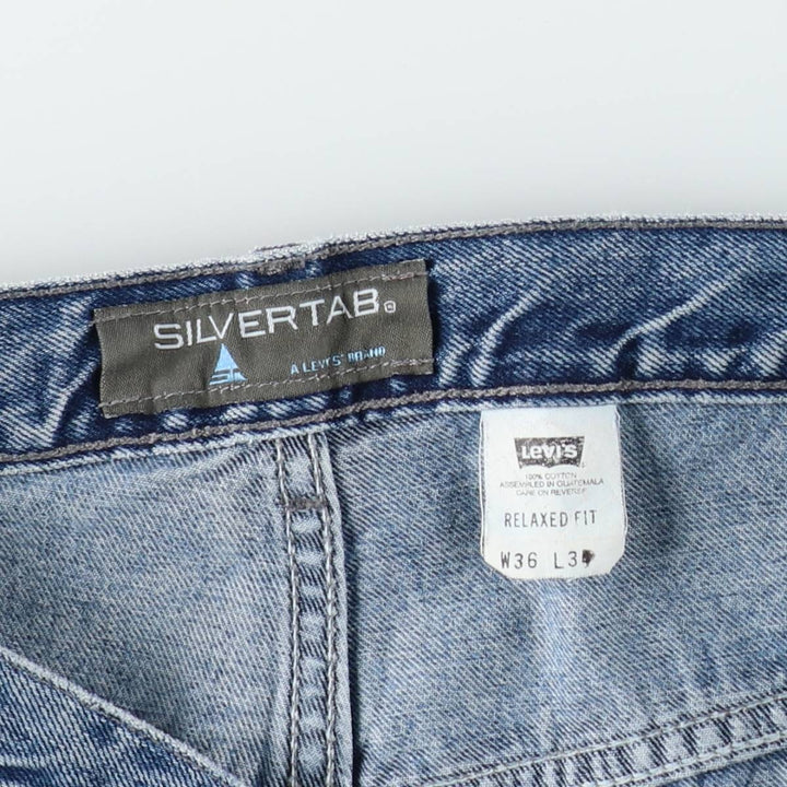 2000'S Levi's SILVER TAB Relaxed Fit Straight Denim Pants, Men's W37 (approx.) cotton blue type Vintage Second Hand