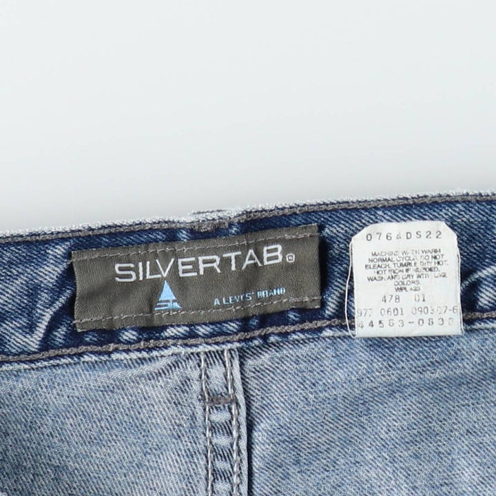 2000'S Levi's SILVER TAB Relaxed Fit Straight Denim Pants, Men's W37 (approx.) cotton blue type Vintage Second Hand
