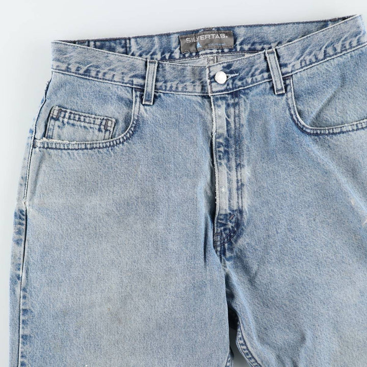 Levi's SILVER TAB Loose Fit Straight Denim Pants, Men's W34 (approx.) cotton blue type Vintage Second Hand