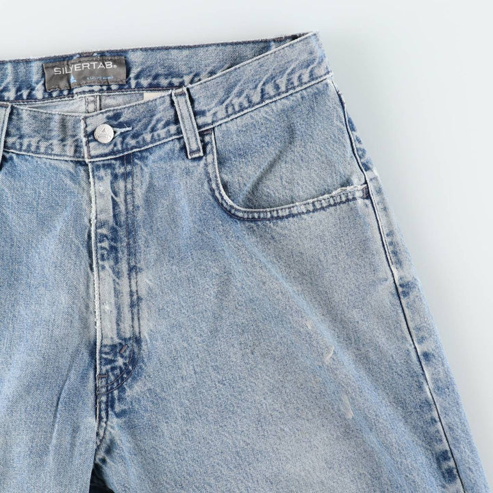 Levi's SILVER TAB Loose Fit Straight Denim Pants, Men's W34 (approx.) cotton blue type Vintage Second Hand