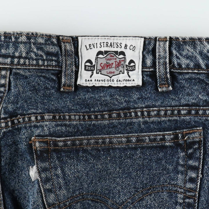 Levi's Silver Tab Chemical Wash Tapered Denim Pants, Men's W35 (approx.) cotton blue type Vintage Second Hand