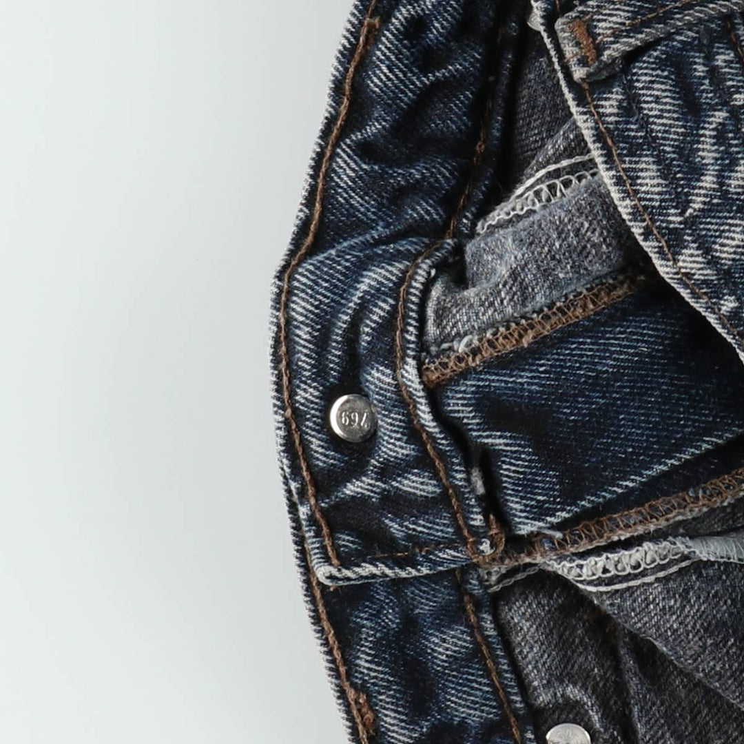 Levi's Silver Tab Chemical Wash Tapered Denim Pants, Men's W35 (approx.) cotton blue type Vintage Second Hand