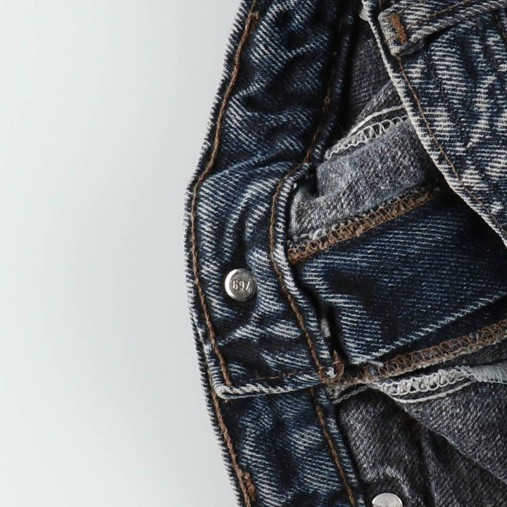 Levi's Silver Tab Chemical Wash Tapered Denim Pants, Men's W35 (approx.) cotton blue type Vintage Second Hand