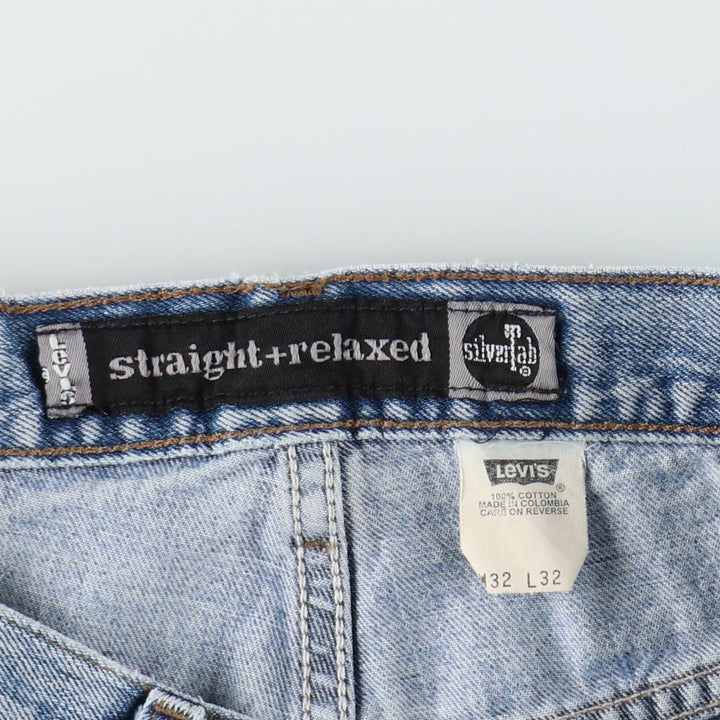 2000'S Levi's Silver Tab Straight+Relaxed Tapered Denim Pants, Men's, Size W32 cotton blue type Vintage Second Hand