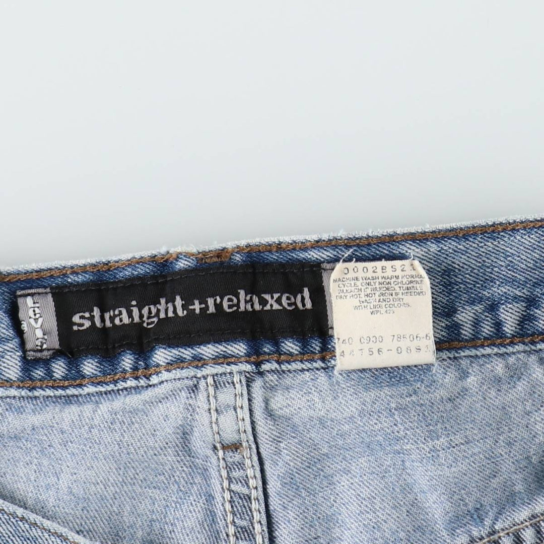 2000'S Levi's Silver Tab Straight+Relaxed Tapered Denim Pants, Men's, Size W32 cotton blue type Vintage Second Hand