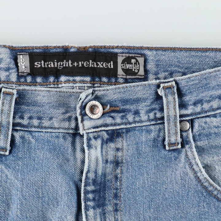 2000'S Levi's Silver Tab Straight+Relaxed Tapered Denim Pants, Men's, Size W32 cotton blue type Vintage Second Hand