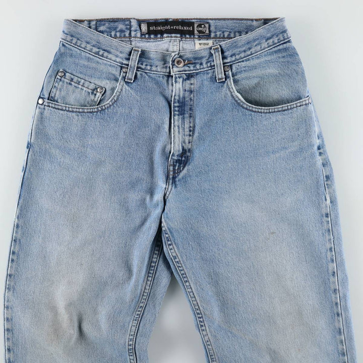 2000'S Levi's Silver Tab Straight+Relaxed Tapered Denim Pants, Men's, Size W32 cotton blue type Vintage Second Hand