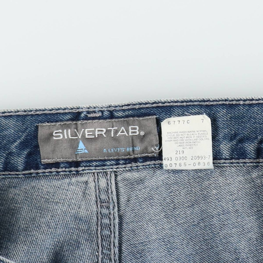 2000'S Levi's SILVER TAB Tapered Denim Pants, Men's, Size W33 cotton blue type Vintage Second Hand
