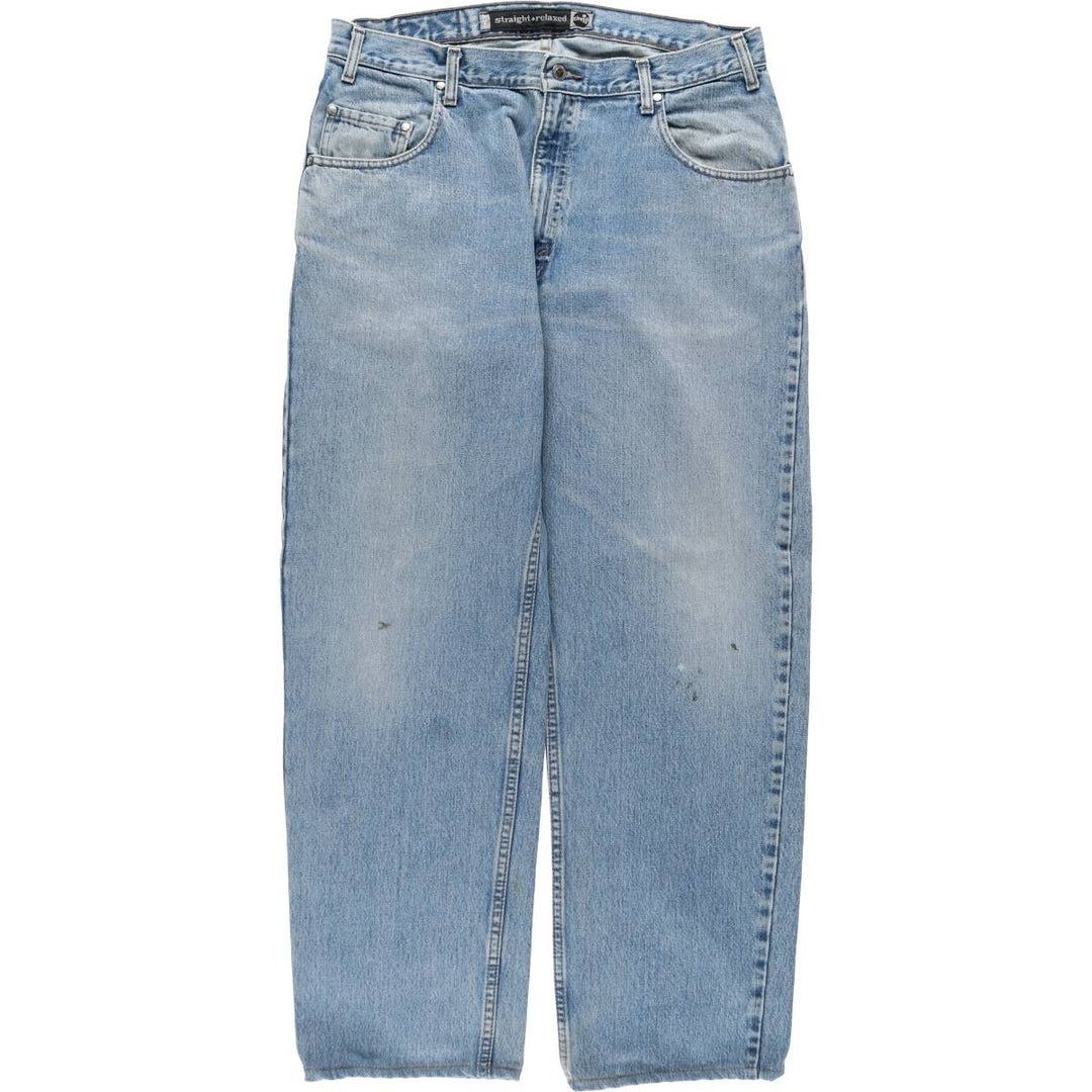 Levi's SILVER TAB Straight+Relaxed Tapered Denim Pants, Men's W36 (approx.) unclear blue type Vintage Second Hand