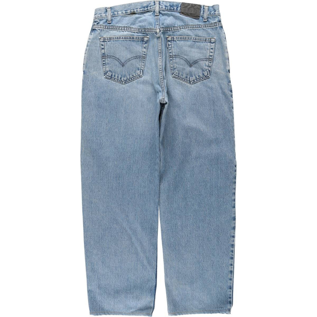 Levi's SILVER TAB Straight+Relaxed Tapered Denim Pants, Men's W36 (approx.) unclear blue type Vintage Second Hand