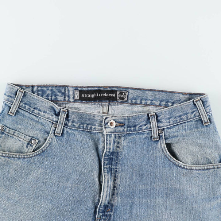 Levi's SILVER TAB Straight+Relaxed Tapered Denim Pants, Men's W36 (approx.) unclear blue type Vintage Second Hand
