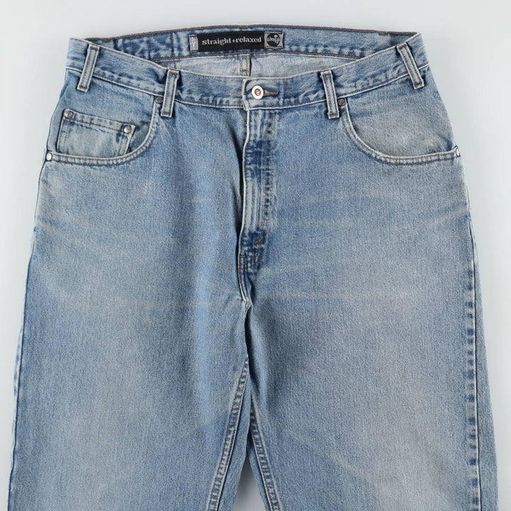 Levi's SILVER TAB Straight+Relaxed Tapered Denim Pants, Men's W36 (approx.) unclear blue type Vintage Second Hand