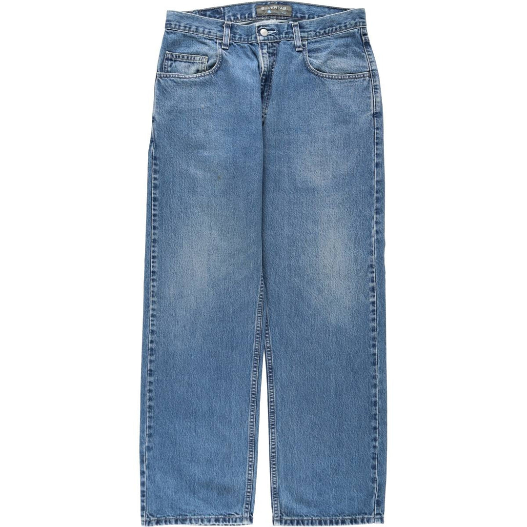 2000'S Levi's Silver Tab Loose Fit Tapered Denim Pants, Men's Size 34 cotton blue type Vintage Second Hand