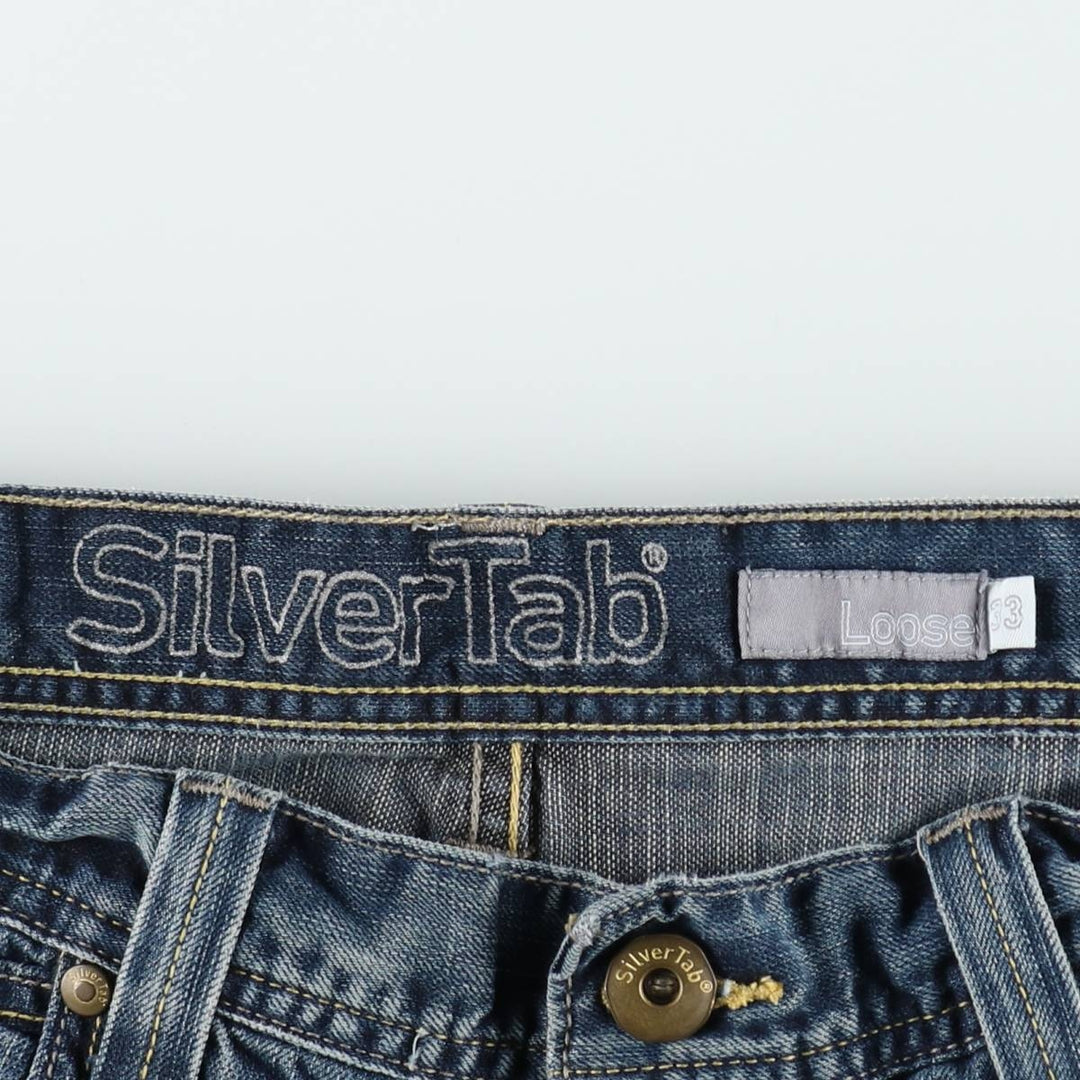 2000'S Levi's SILVER TAB Loose Straight Denim Pants, Men's W34 (approx.) cotton blue type Vintage Second Hand