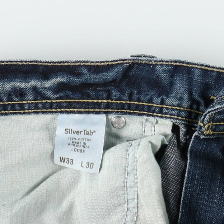 2000'S Levi's SILVER TAB Loose Straight Denim Pants, Men's W34 (approx.) cotton blue type Vintage Second Hand