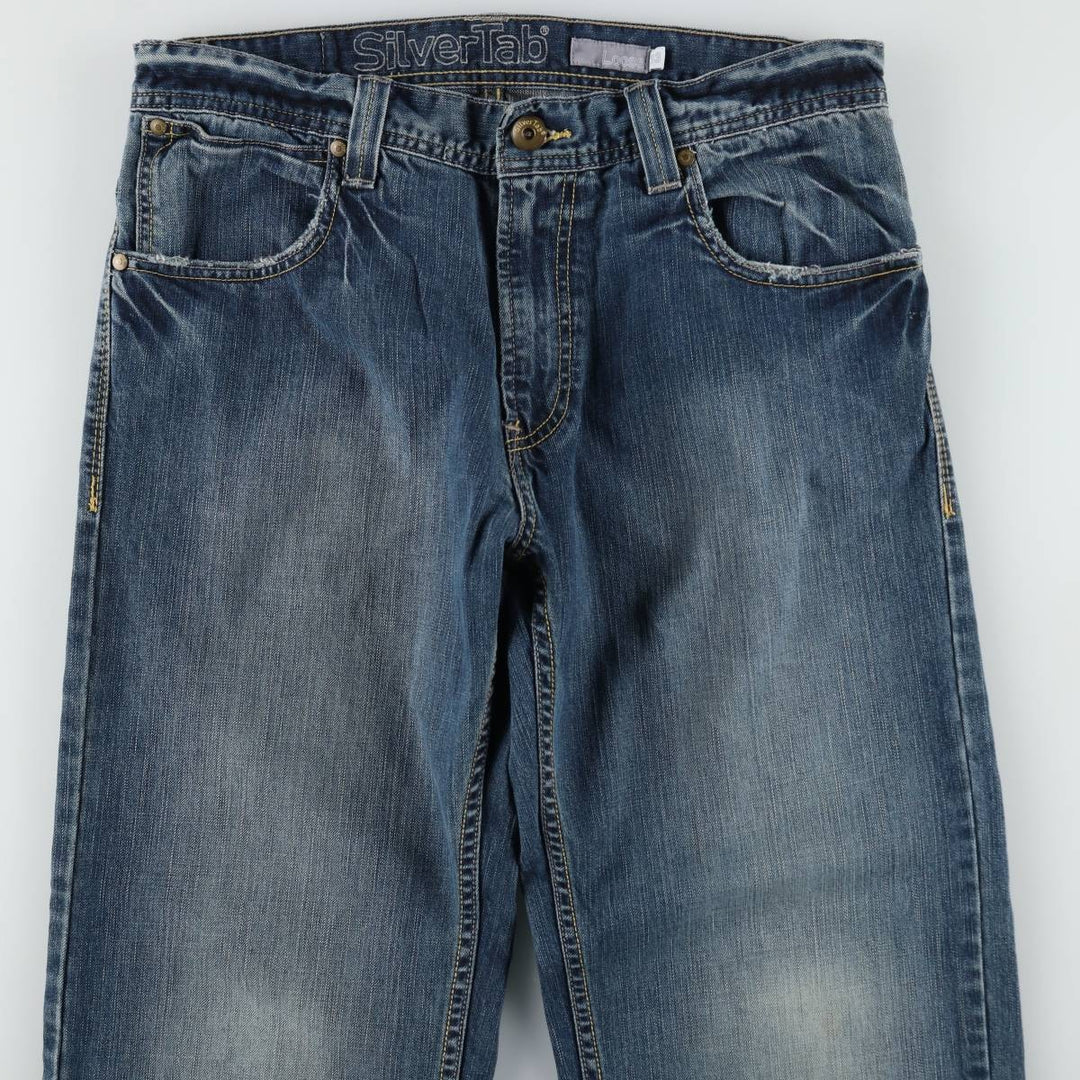 2000'S Levi's SILVER TAB Loose Straight Denim Pants, Men's W34 (approx.) cotton blue type Vintage Second Hand