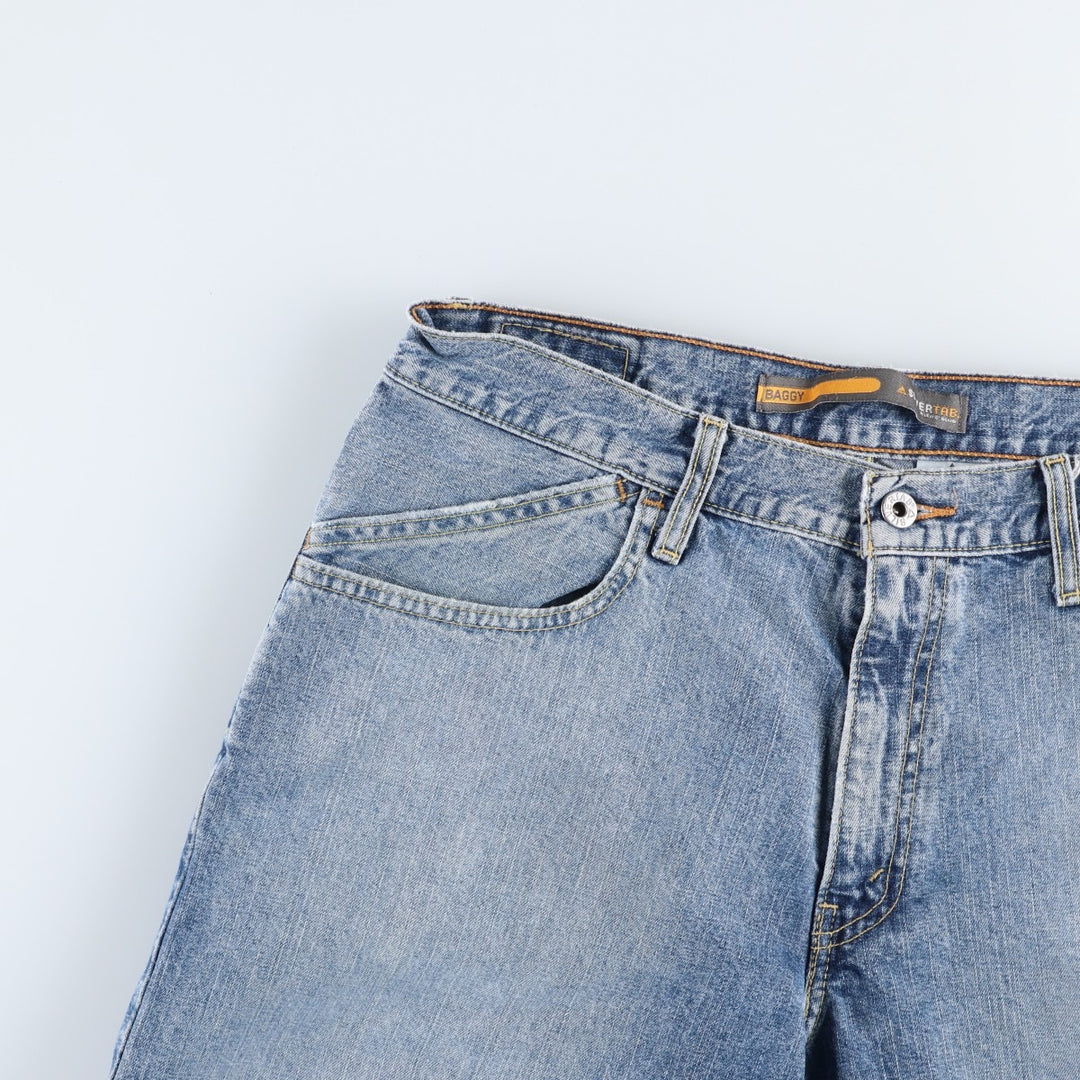 00'S Levi's SILVER TAB BAGGY tapered denim pants for men, size w34 cotton blue type Vintage Second Hand