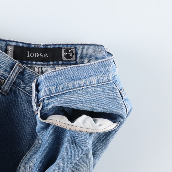 Levi's SILVER TAB LOOSE tapered denim pants for men, equivalent to w32 cotton blue type Vintage Second Hand