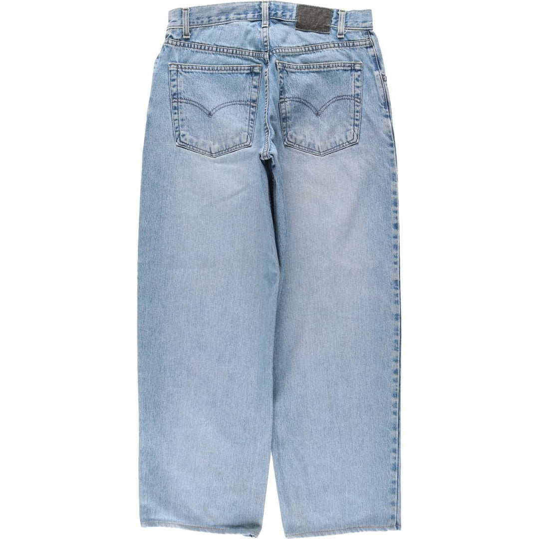 2000'S Levi's SILVER TAB BAGGY tapered denim pants, men's size W33 cotton blue type Vintage Second Hand