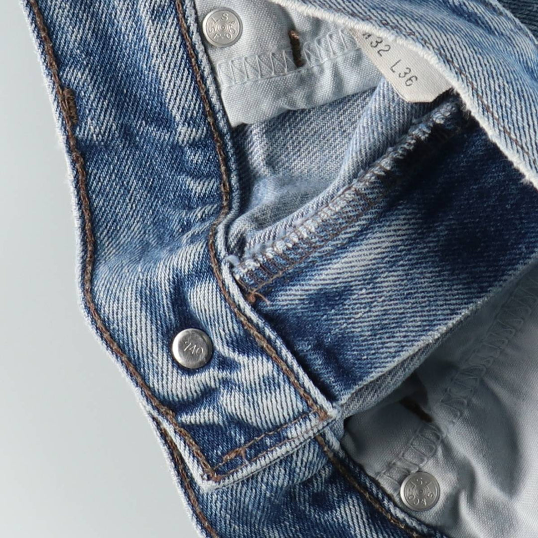 2000'S Levi's SILVER TAB BAGGY tapered denim pants, men's size W33 cotton blue type Vintage Second Hand