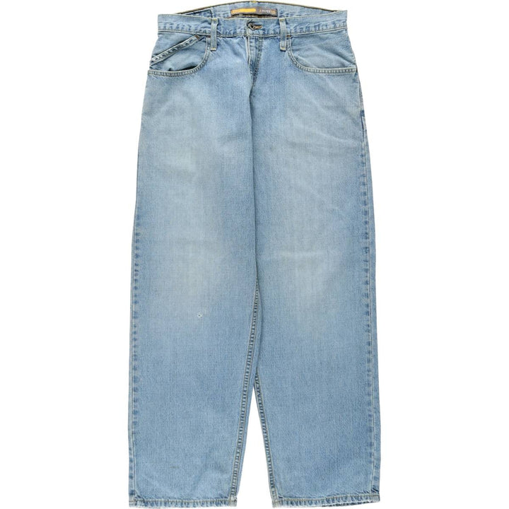 00'S Levi's SILVER TAB BAGGY tapered denim pants for men, size w31 cotton blue type Vintage Second Hand