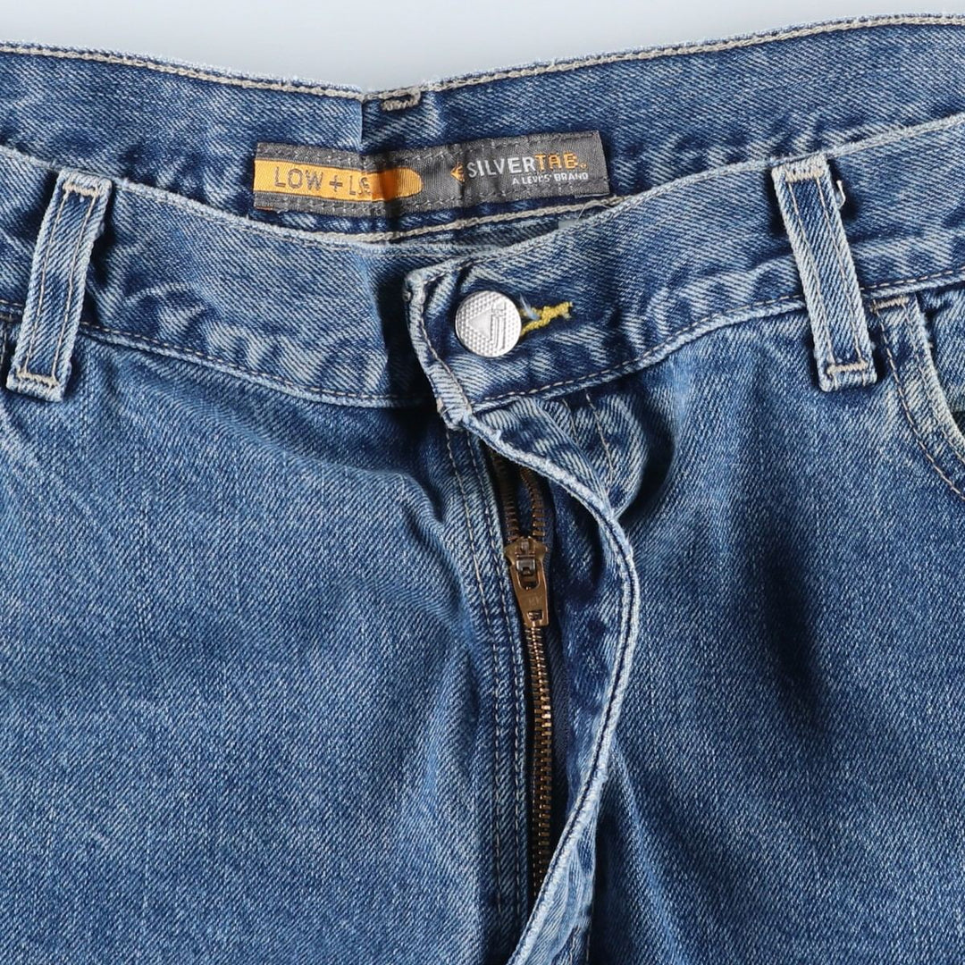 2000'S Levi's SILVER TAB LOW+LOOSE tapered denim pants, men's size W37 cotton blue type Vintage Second Hand