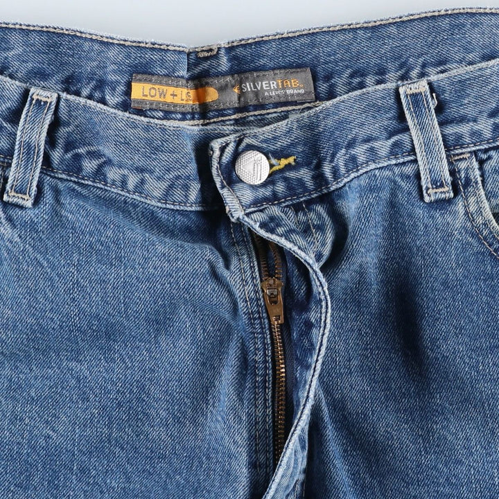 2000'S Levi's SILVER TAB LOW+LOOSE tapered denim pants, men's size W37 cotton blue type Vintage Second Hand