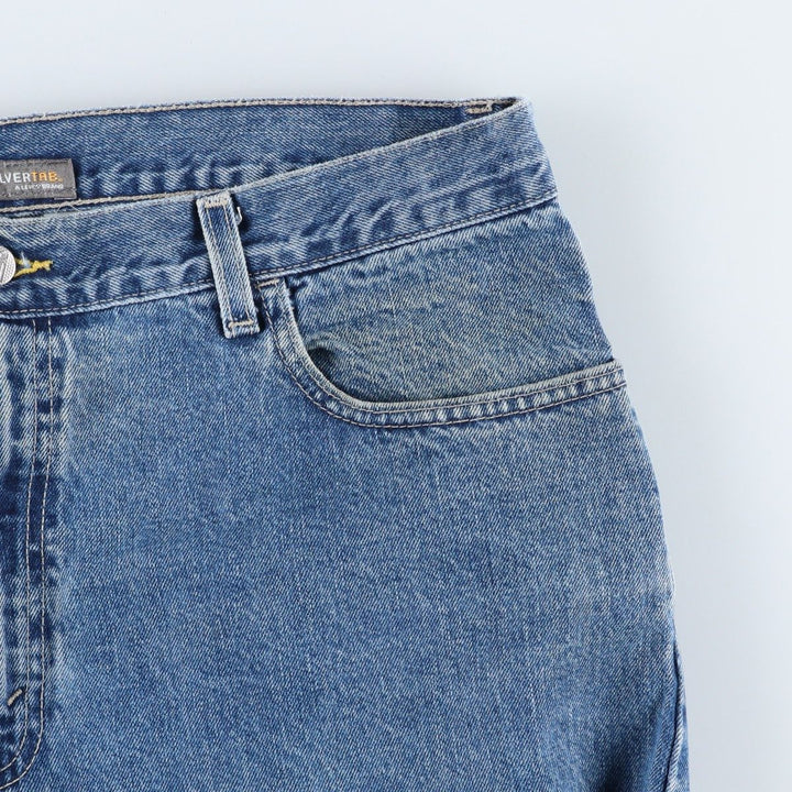 2000'S Levi's SILVER TAB LOW+LOOSE tapered denim pants, men's size W37 cotton blue type Vintage Second Hand