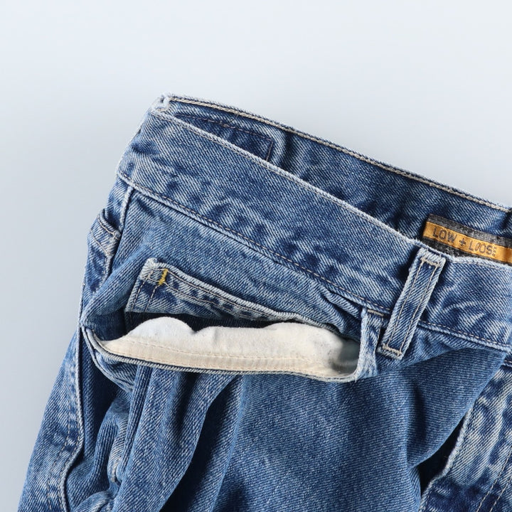 2000'S Levi's SILVER TAB LOW+LOOSE tapered denim pants, men's size W37 cotton blue type Vintage Second Hand